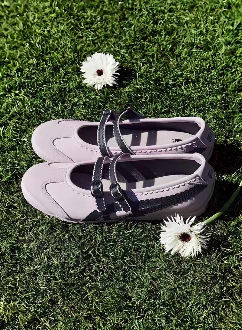 Onitsuka Tiger Mexico 66 TGRS Women’s Ballet Flats - Pink&Black | Comfortable & Stylish Casual Mary Jane Shoes - Image 4