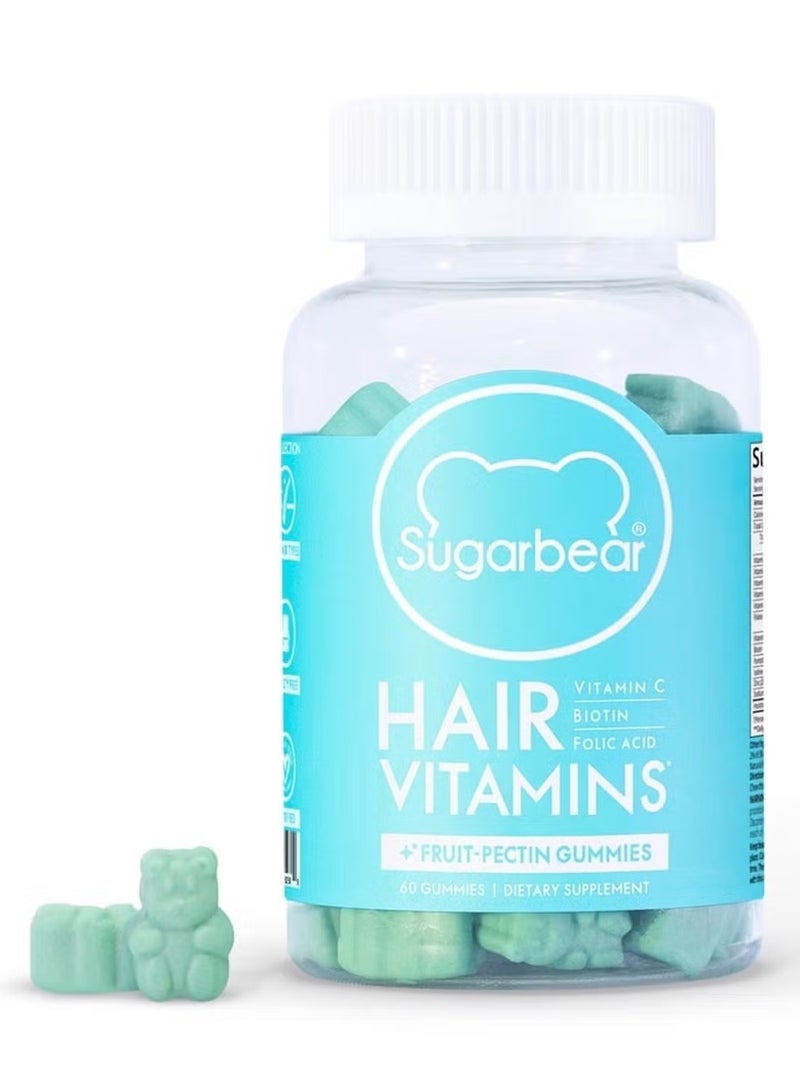 SugarbearPRO Hair Vitamin Gummies – Nourishes Hair Follicles & Prevents Hair Loss – 60 Count - Image 1