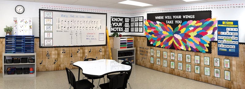 Fadeless Bulletin Board Paper, Fade-Resistant Paper for Classroom Decor, 48” x 12’, Wicker, 1 Roll - Image 4