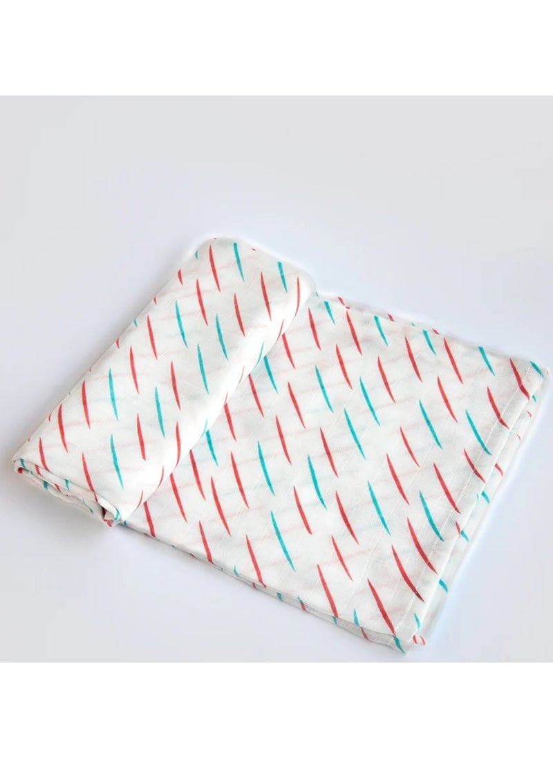 Yellow Doodle Yellow Doodle Organic Luxury Swaddle - Doodle Rain  - Image 1
