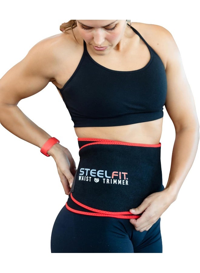 SteelFit Waist Trimmer - Increase Circulation, Sweat More, and Maximum Fat Burning Capabilities - One Adjustable Size - For Men and Women - Image 5