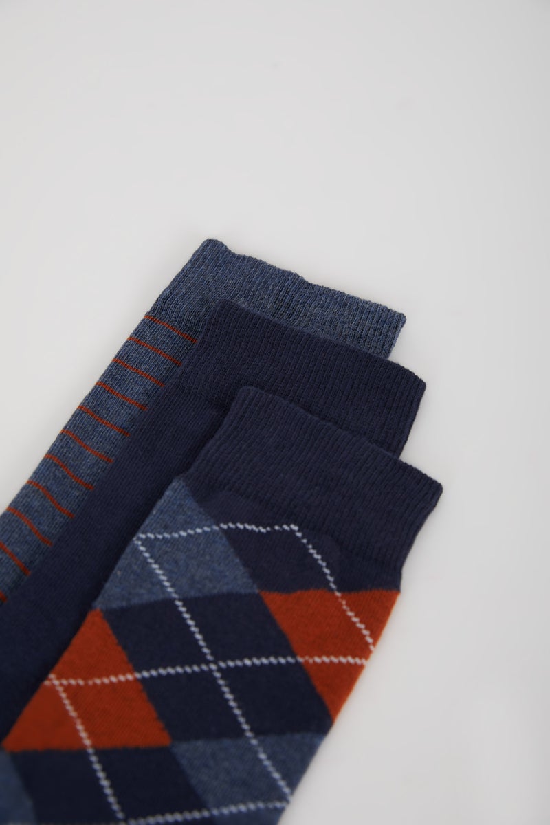 DeFacto Man Man 3 Piece Cotton Long Socks - Image 5