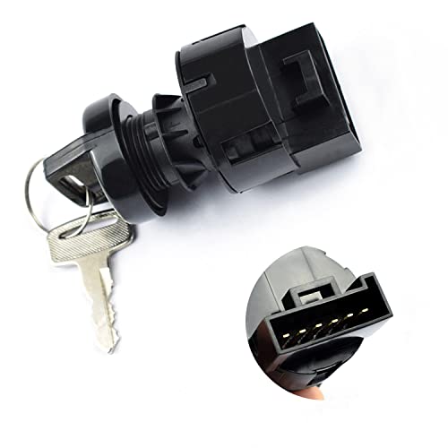 VKVXCLON Ignition Switch with Key 3 Position Off/On/Start Compatible with Polaris Sportsman 400 500 570 600 700 800 Ranger 400 425 500 570 700 800 900 1000 RZR 570 800 900 XP 1000 &More - Image 1