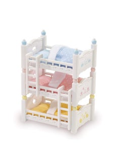 Calico Critters Calico Critters Triple Baby Bunk Beds - Dollhouse Furniture Set for Ages 3+  - Image 1