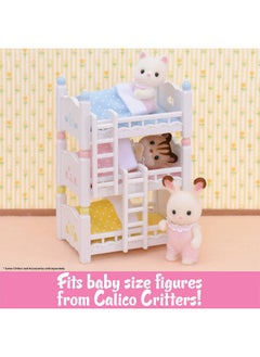 Calico Critters Calico Critters Triple Baby Bunk Beds - Dollhouse Furniture Set for Ages 3+  - Image 3