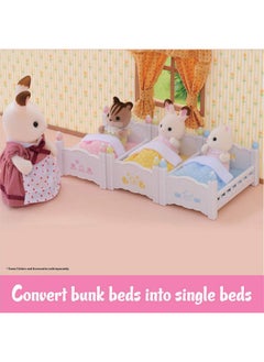 Calico Critters Calico Critters Triple Baby Bunk Beds - Dollhouse Furniture Set for Ages 3+  - Image 4