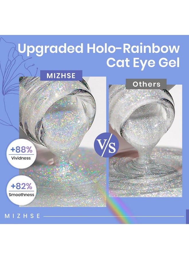 Cat Eye Gel Nail Polish Rainbow Cat Eye Holographic Glitter 9D Cateye Soak Off U V Led Gel Polish For Nail Salon Home Diy Manicure 12Ml - pzsku/Z4B4907F8612483552D8FZ/45/_/1721023607/6e5094cb-ba74-4acf-9367-f398ec7ea38d