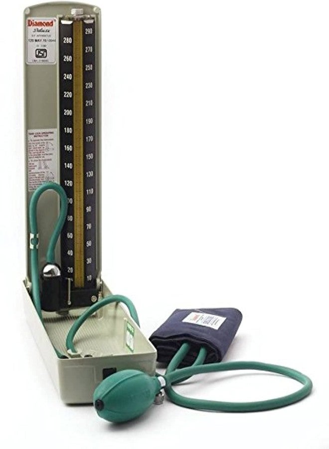 دايموند جهاز قياس ضغط الدم التقليدي من نوع الزئبق Diamond BPMR120 Deluxe، رمادي - Image 1