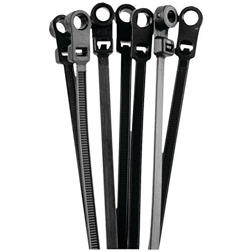 Install Bay BMCT11 Black Mount Cable Tie 11-Inch, 50-Pound (100-Pack) - Image 1