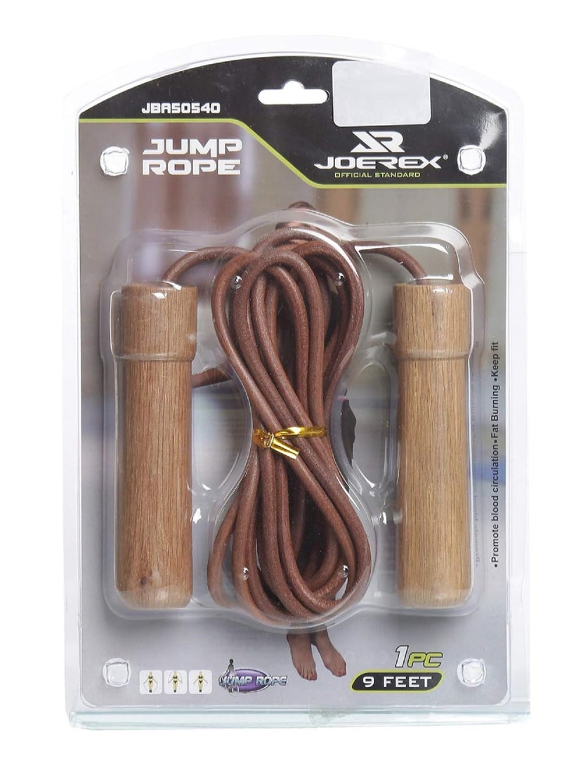Joerex - Leather Weighted Jump Rope 3 Mtr Length - Image 1
