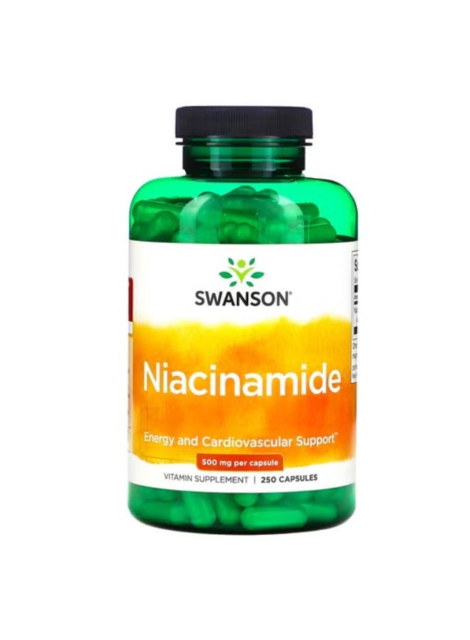 Niacinamide 500 mg 250 Capsules
