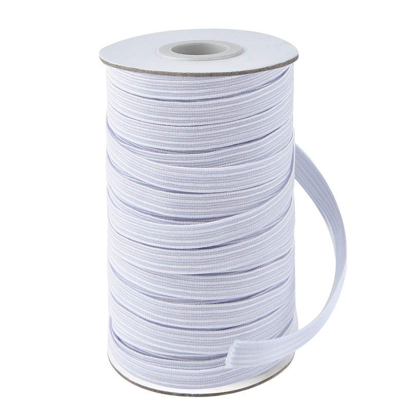 Coopay 45 Yards Length 12 Width Elastic Bands Flat Elastic Cord Rope Heavy Stretch Spool Knit for Sewing DIY Projects Arts Crafts White 12 Inch