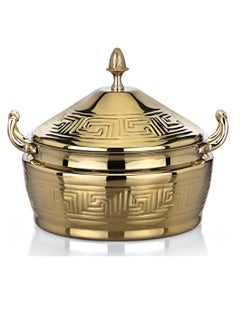 Homemaker Hannah Hotpot 3500ML Gold – Premium Large Hot Pot for Cooking & Serving with Elegant Gold Finish 