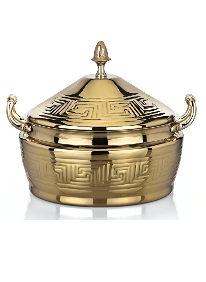 Homemaker Hannah Hotpot 3500ML Gold – Premium Large Hot Pot for Cooking & Serving with Elegant Gold Finish 