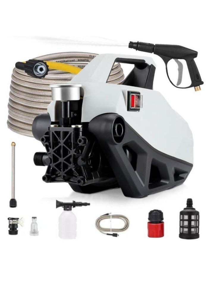 الحلم غسالة ضغط كهربائية 3600 PSI، غسالة كهربائية محمولة مدمجة عالية الضغط 2400 واط مع خرطوم 33 قدم، غسالة ضغط كهربائية لتنظيف السيارة والمنزل والحديقة والفناء - Image 1