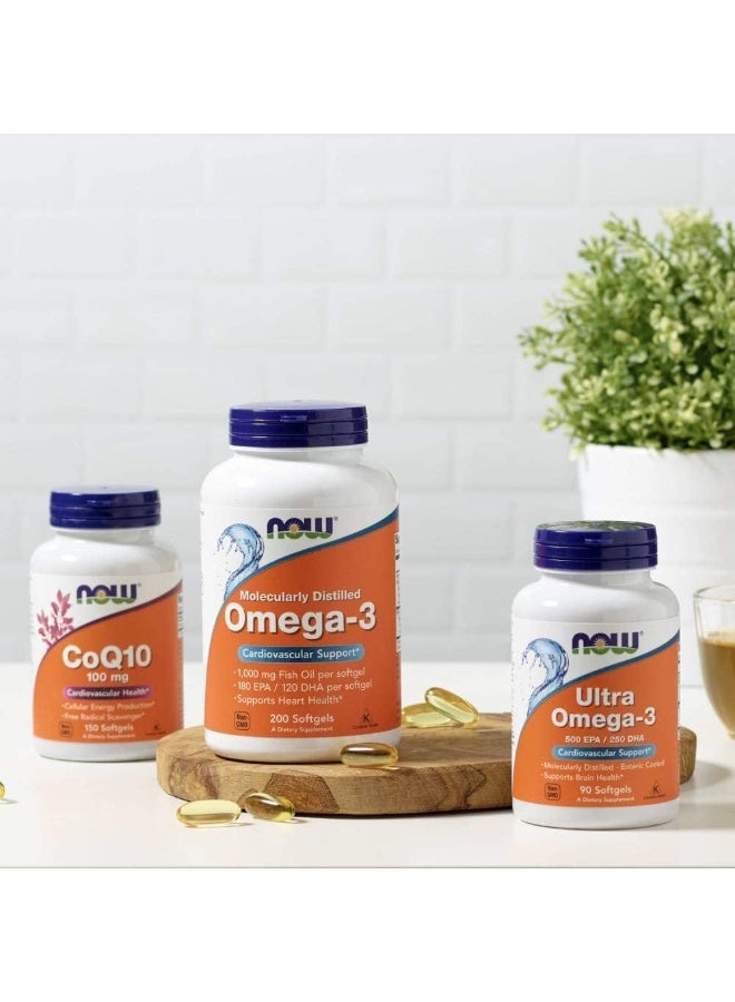 now Foods, Omega-3, Cardiovascular Support, 200 Soft Gels - Image 4