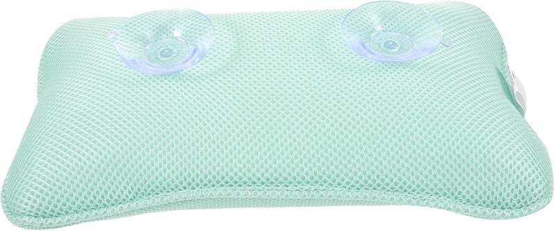 Bathtub Pillow Headrest with Suction Cups 3D Mesh Breathable Washable Bath Cushion for Tub Spa Relaxation Household and Hotel Use Random Color - Image 1