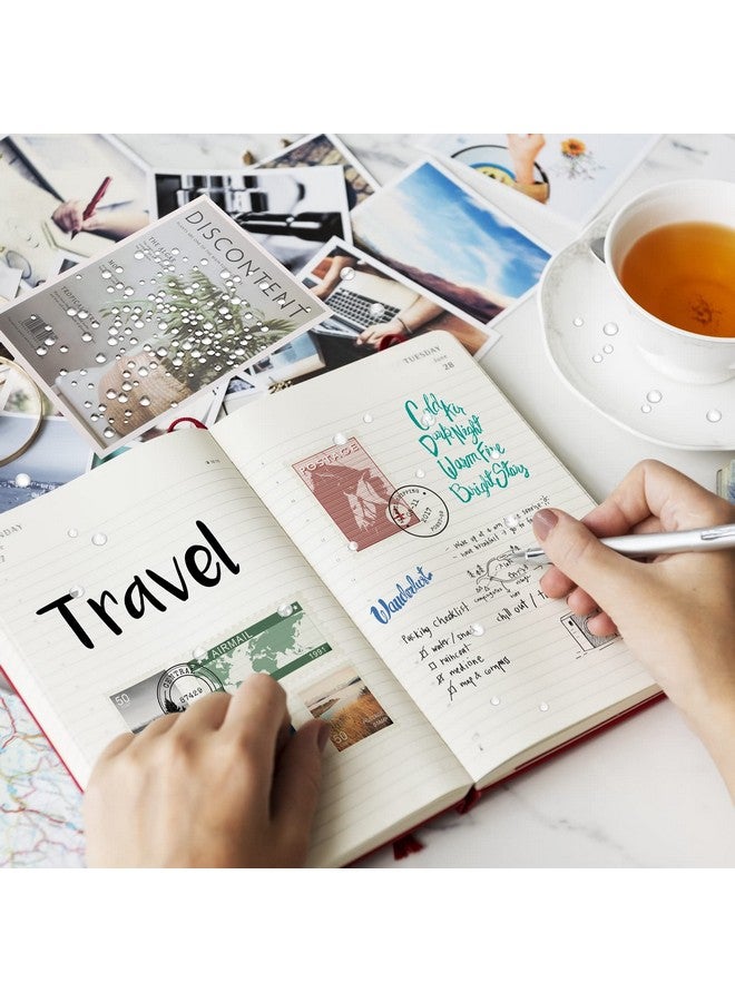 MIKIMIQI 700 Pcs Clear Dewdrop Water Droplets Embellishments Scrapbooking Card Making Supplies Resin Dewdrop Beads Embellishments Clear Waterdrop For Diy Crafts Paper Decor (Clear) - Image 4