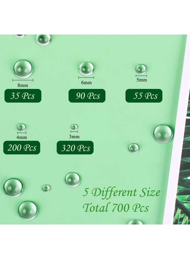 MIKIMIQI 700 Pcs Clear Dewdrop Water Droplets Embellishments Scrapbooking Card Making Supplies Resin Dewdrop Beads Embellishments Clear Waterdrop For Diy Crafts Paper Decor (Clear) - Image 2