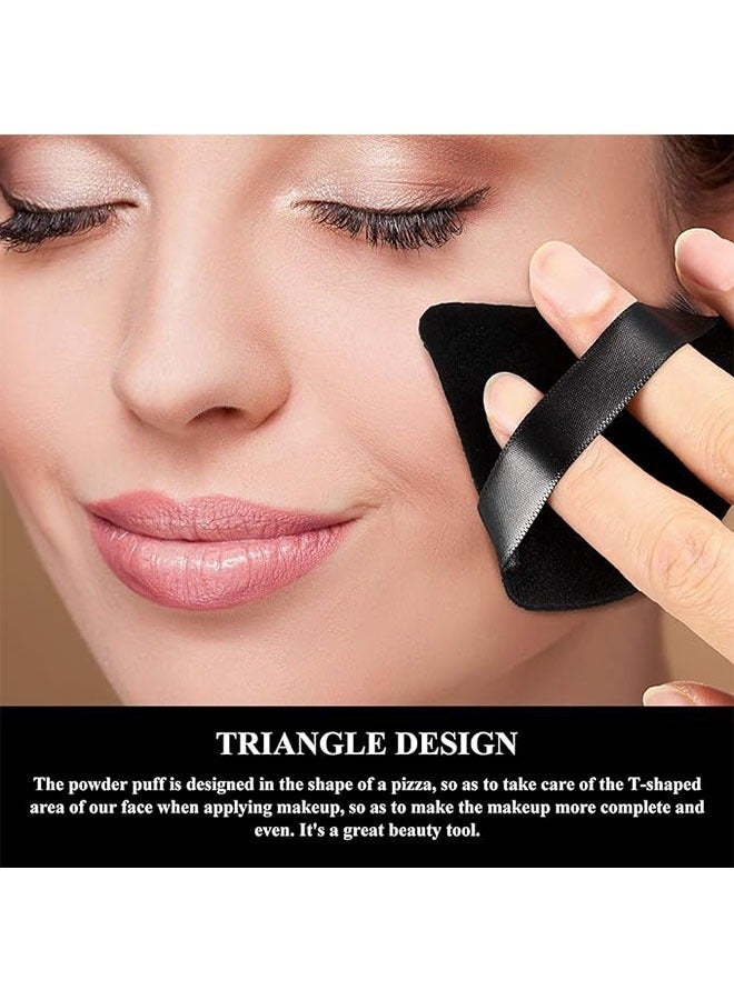 2 Pieces of Triangular Sponge, Easy Powder Extraction, Triangle Powder Puff, Fixed Makeup Puff, Air Cushion, Beauty Tool - Image 4