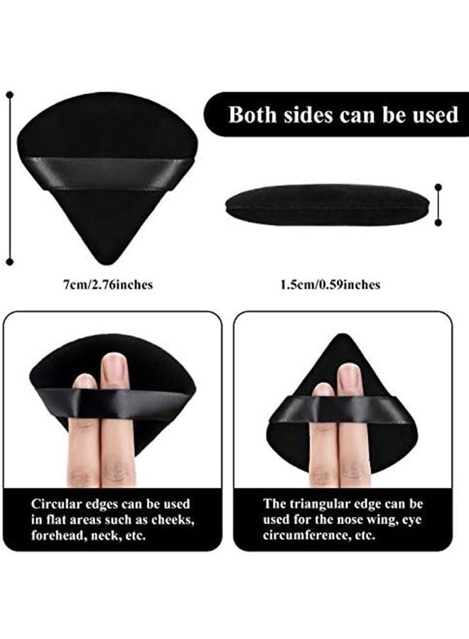 2 Pieces of Triangular Sponge, Easy Powder Extraction, Triangle Powder Puff, Fixed Makeup Puff, Air Cushion, Beauty Tool - Image 2