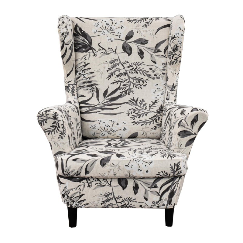 NILUOH Wingback Chair Slipcover 2 Pieces Stretch Spandex Wingback Chair Covers Washable Slipcover for Wingback Armchairs NonSlip Furniture Protector with Elastic Bottom for Living Room - Image 2