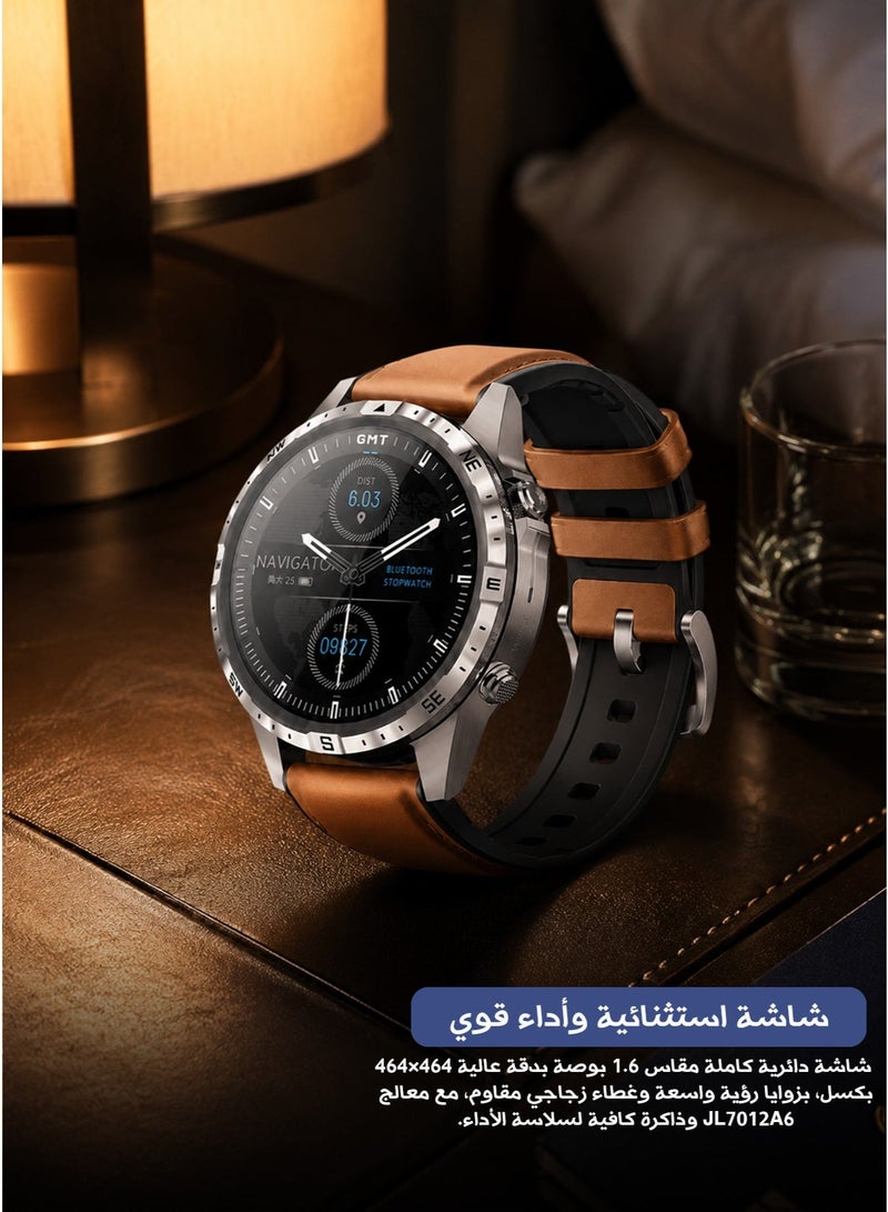 Aolon GT5 PRO Smartwatch – 1.6" HD Display – Bluetooth Calling – Compass – 100+ Sports Modes – IP67 Waterproof Smart Watch - Image 1