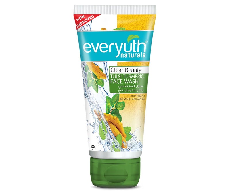 Everuth Naturals Face Wash with Tulsi and Turmeric Extract 150g