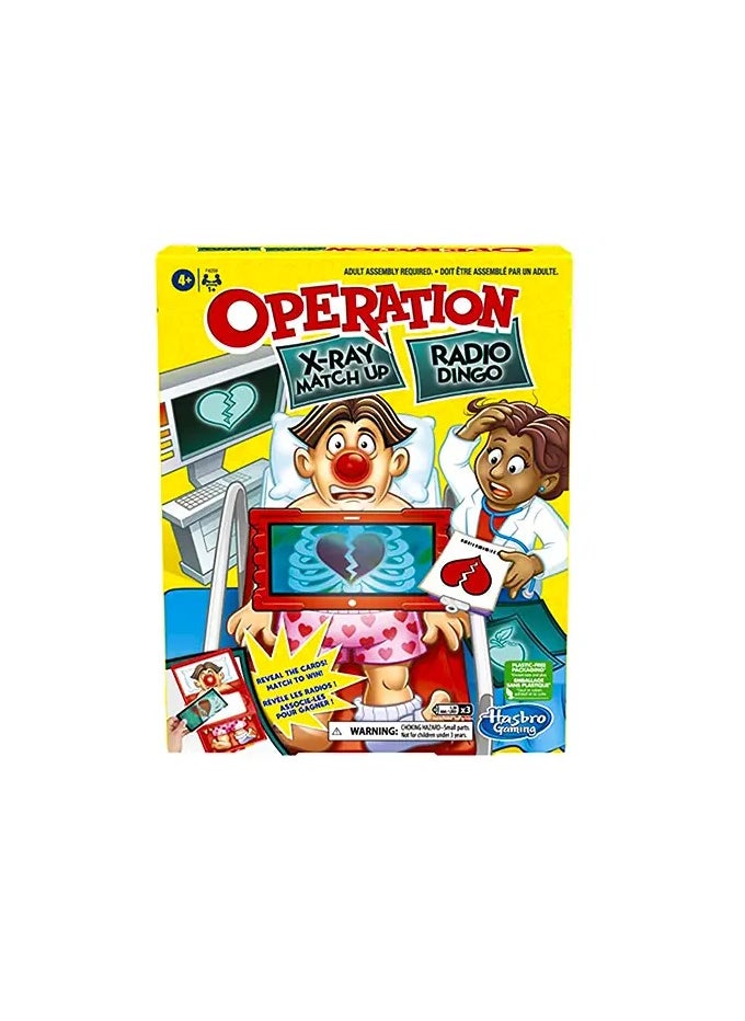 Hasbro/Disney - Operation X-Ray Match Up Board Game – Fun Interactive Skill & Learning Game for Kids Ages 4+ | Multicolor Educational Toy | Family Board Game for Children - Image 1