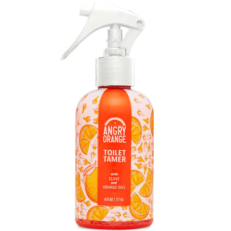 ANGRY ORANGE Toilet Tamer Bathroom Spray - Citrus Orange Spice - 6 oz - Image 1