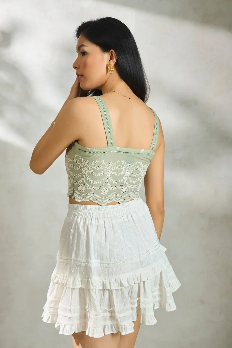 فيرجيو Cotton Wide Daywear Strap Cami Tops for Women