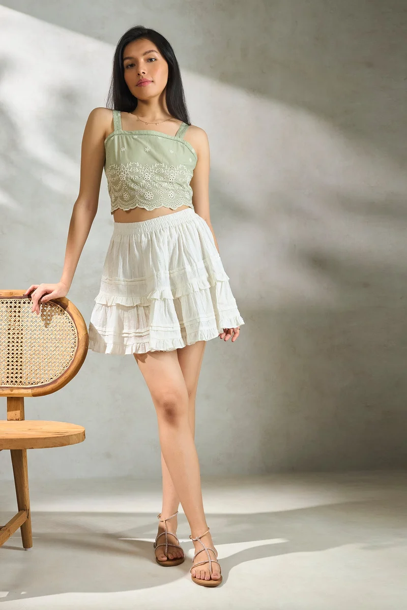 فيرجيو Cotton Wide Daywear Strap Cami Tops for Women