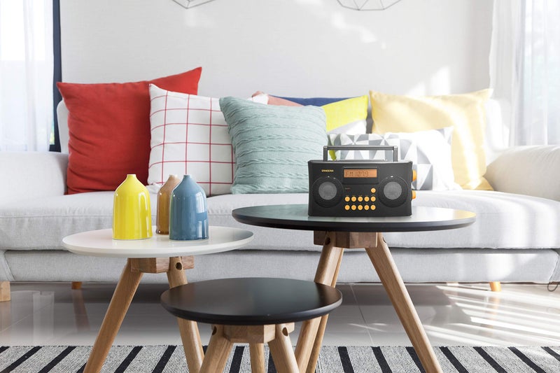 Sangean PR-D17 AM/FM-RDS Portable Radio Specially Designed for The Visually Impaired with Helpful Guided Voice Prompts, high Contrast Large Yellow Controls with Raised Symbols - Image 2