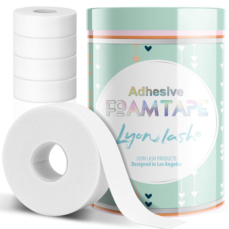 Lyon Lash Foam Tape  Medical Elastic Eyelash Tapes for Eyelash Extensions  Eyelash Extension Supplies Under Eye Pads Lint Free Patches Hypoallergenic Latex Free 1 inch x 4