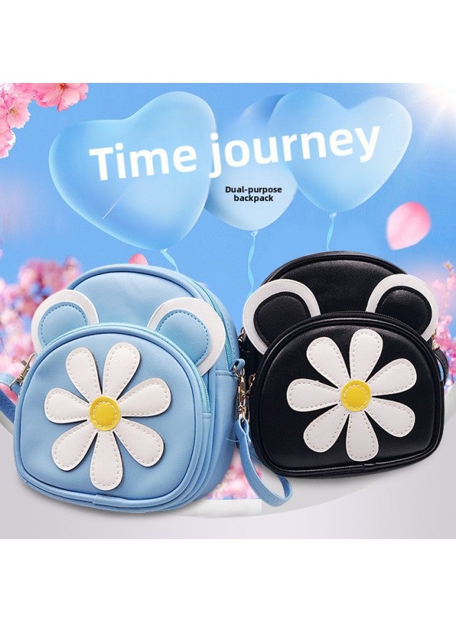 Sunflower Children's Shoulder Bag Cartoon Messenger Bag Fashion Girls' Mini Bag Dual-use Bag Wholesale-Color:Rose Red - Image 3