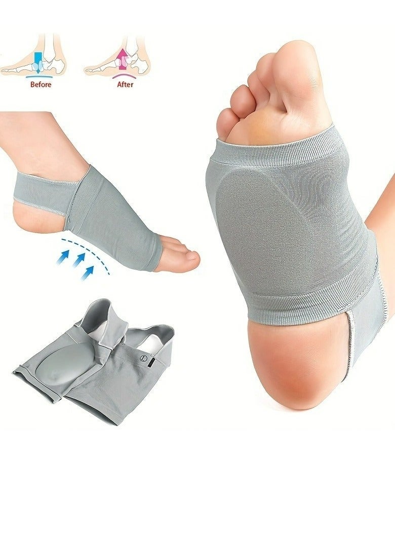 1 Pair of Arch Support Sleeves - Metatarsal Compression Brace for Flat Foot Support - Image 1