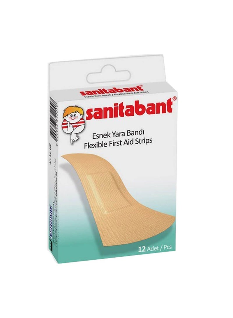 Flexible First Aid Plaster, Pack Of 12