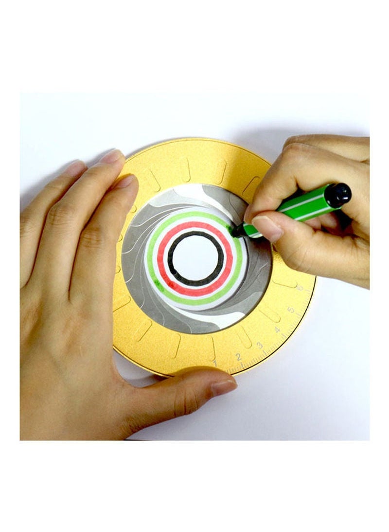 NIBEMINENT Adjustable Creative Circle Measuring Tool Gold  - Image 3