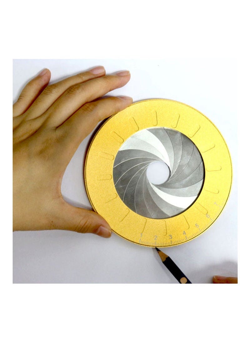 NIBEMINENT Adjustable Creative Circle Measuring Tool Gold  - Image 4