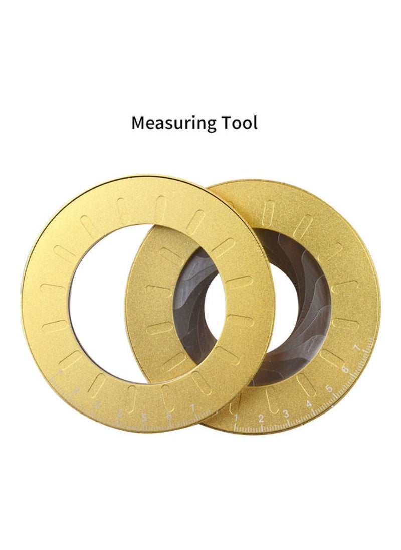 NIBEMINENT Adjustable Creative Circle Measuring Tool Gold  - Image 5