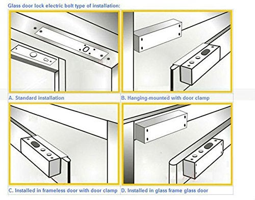 NAVKAR SYSTEMS Combo-CN12 Toughened Glass Door Lock to Open by 2 Remote with Receiver and Adapter - Image 2