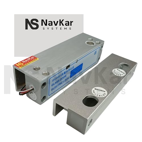 NAVKAR SYSTEMS Combo-CN12 Toughened Glass Door Lock to Open by 2 Remote with Receiver and Adapter - Image 5