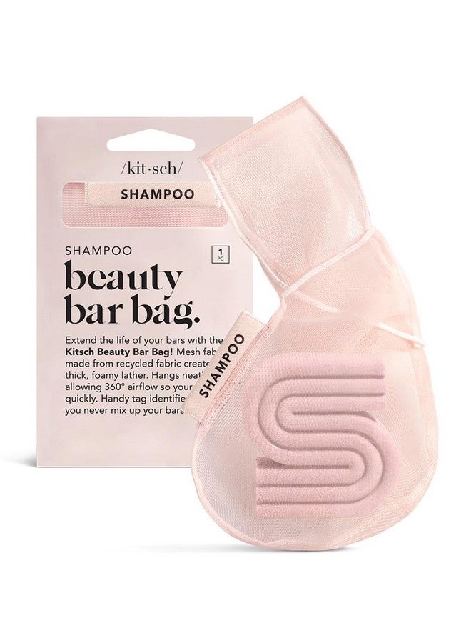 Kitsch Kitsch Bar Soap Saver Bag - Recycled Mesh Beauty Bar Soap Pouch for Body Wash, Conditioner & Shampoo Bars, Soap Savers Holder to Preserve Bar Soap, Eco-Friendly, Patented Soap Bag - Blush - Image 1