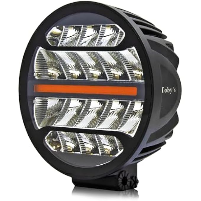 توبيز Td0390D مصابيح قيادة دائرية مقاس 7 بوصات مع ضوء نهاري أبيض كهرماني - Image 3