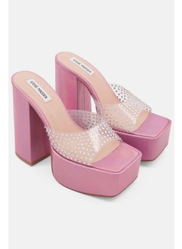 Women Ruby Slip On Sandals, Pink