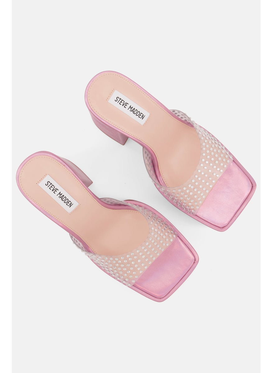 STEVE MADDEN - Women Ruby Slip On Sandals, Pink - Image 1