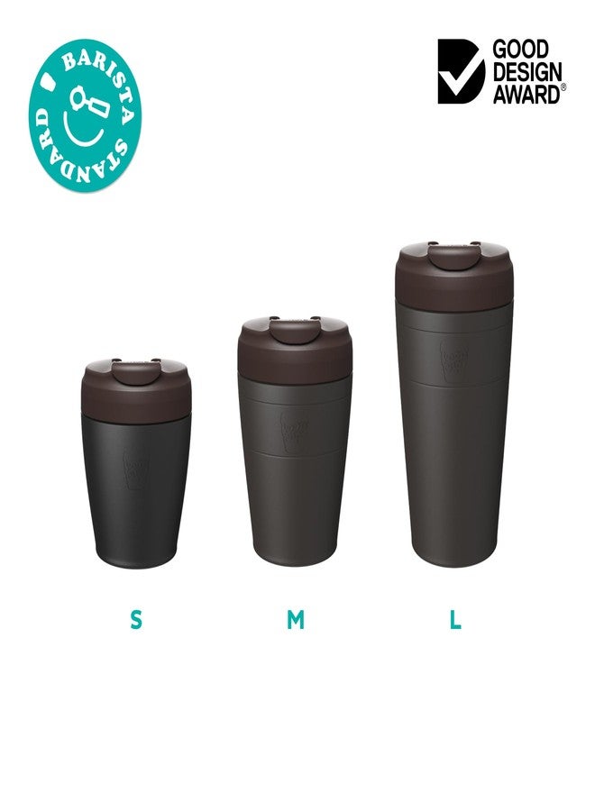 KeepCup Commuter Travel Mug - Insulated Stainless Steel Reusable Coffee Cup with Spillproof Flip Lid - 16oz/454ml - Pine - Image 5