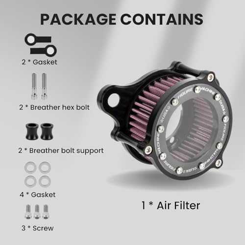 PSLER Motorcycle Air Filter Cleaner Intake for Sportster All Models 2004-2020, Police XL883P Iron 883 XL883 XL883N XL883R XL883P XL1200 XL1200L XL1200X Forty Eight XL1200X CNC Sportster accessories - Image 4