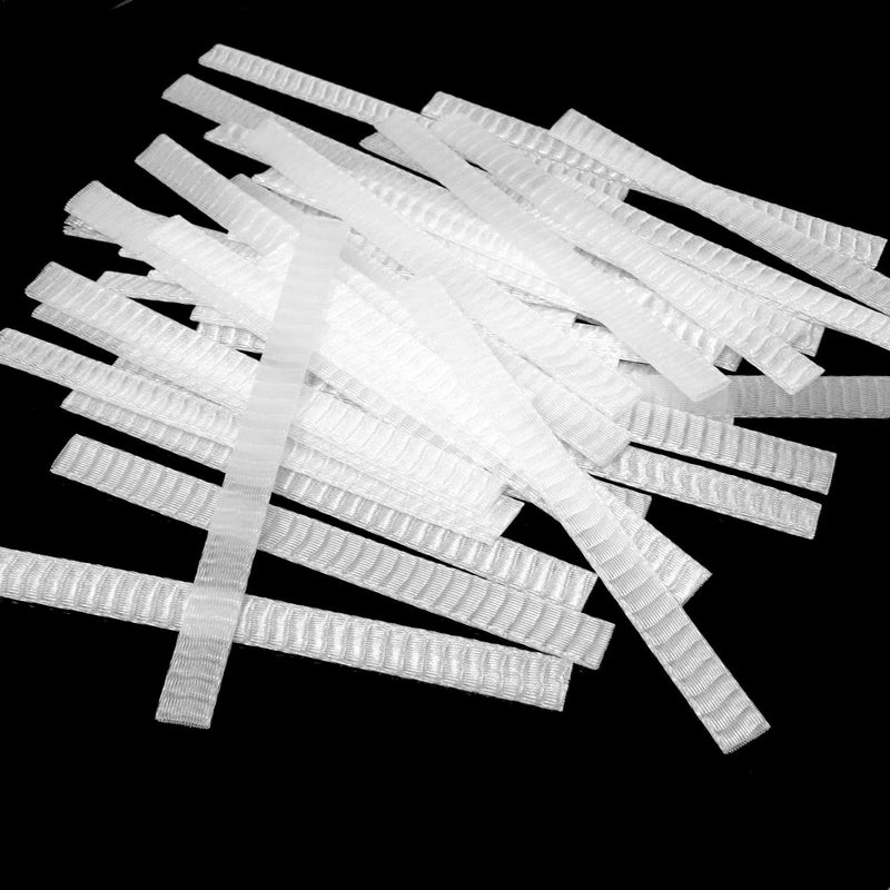 HONBAY Honbay 100PCS Makeup Brush Protector Reusable Expandable Mesh Cover for Make up Brush Paint Brush Handbag Tassels Bud of Rose etc White