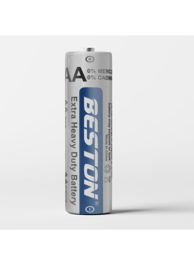 BESTON Battery Heavy Duty Carbon Pen Zinc R6S AA Shrink Pack of 4 Shrink - Image 2